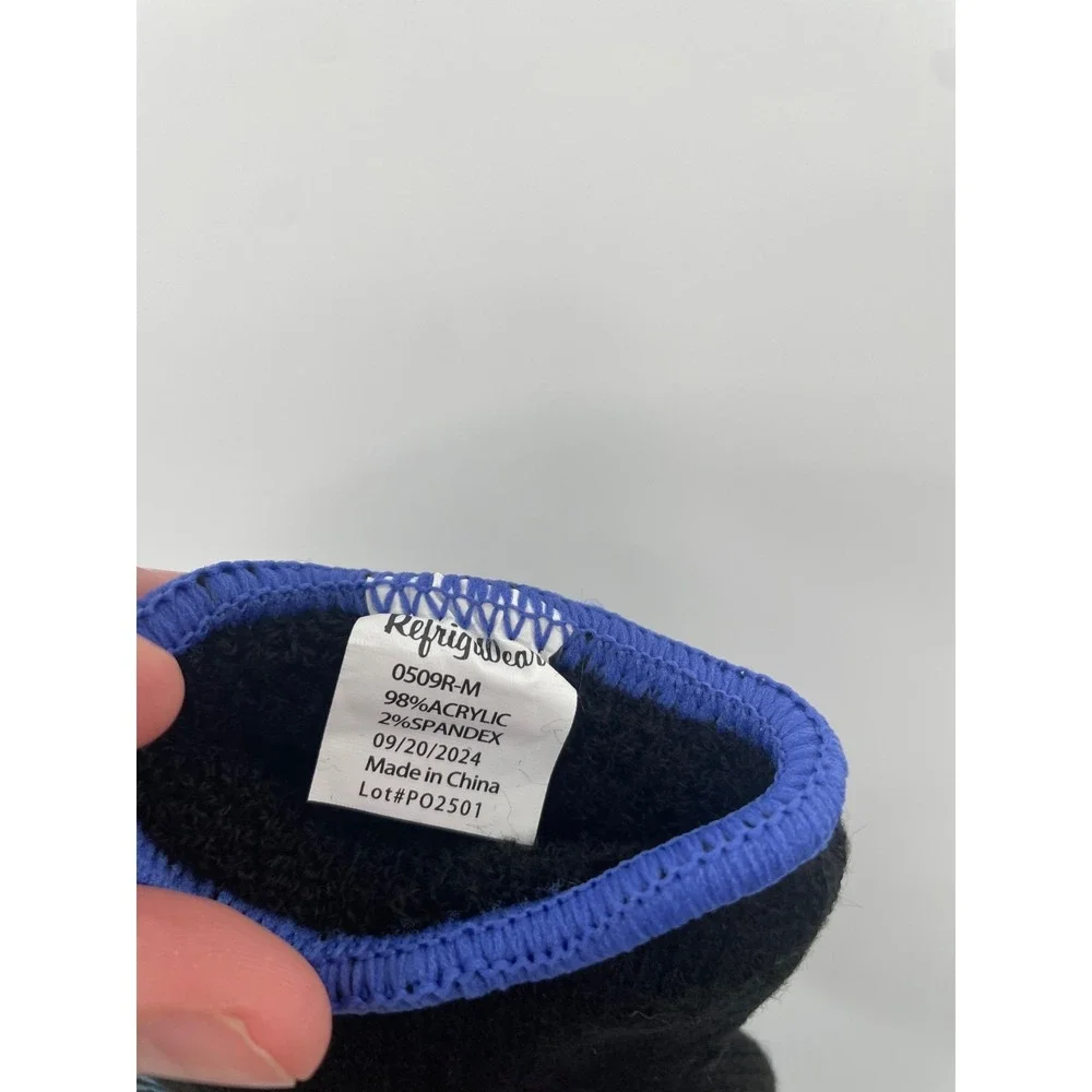 RefrigiWear 509M Dual Layer Unisex M Black Herringbone Grip Work Gloves‎ NWOT